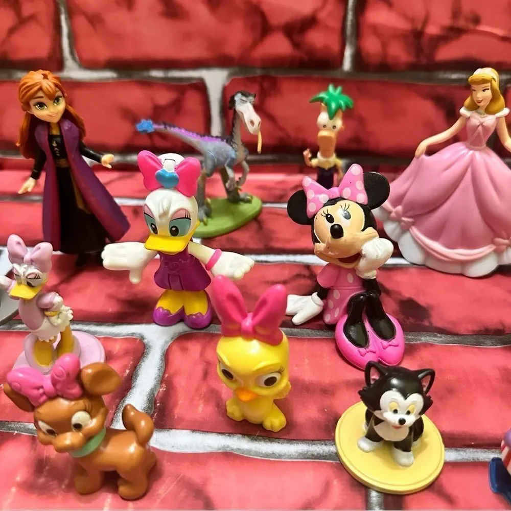 Disney cake toppers lot figures